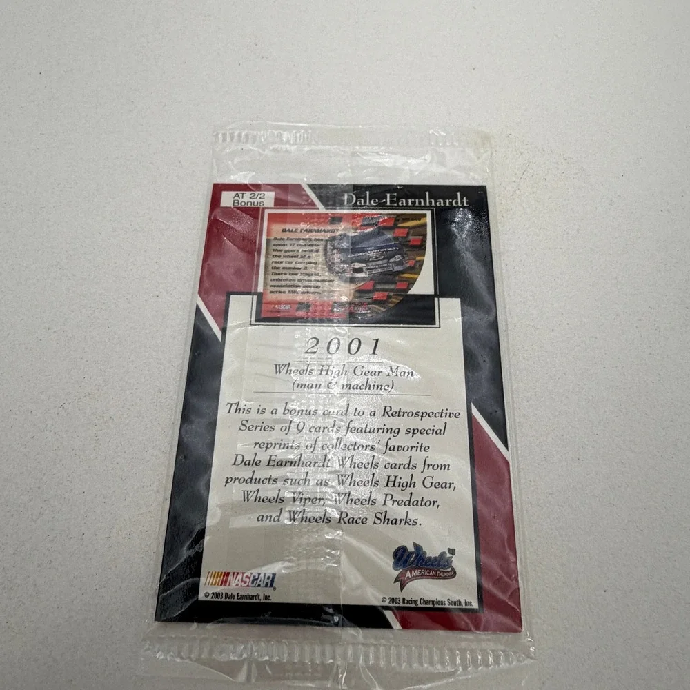 2003 Dale Earnhardt NASCAR Wheels High Gear Man & Machine‎ Retrospective Bonus